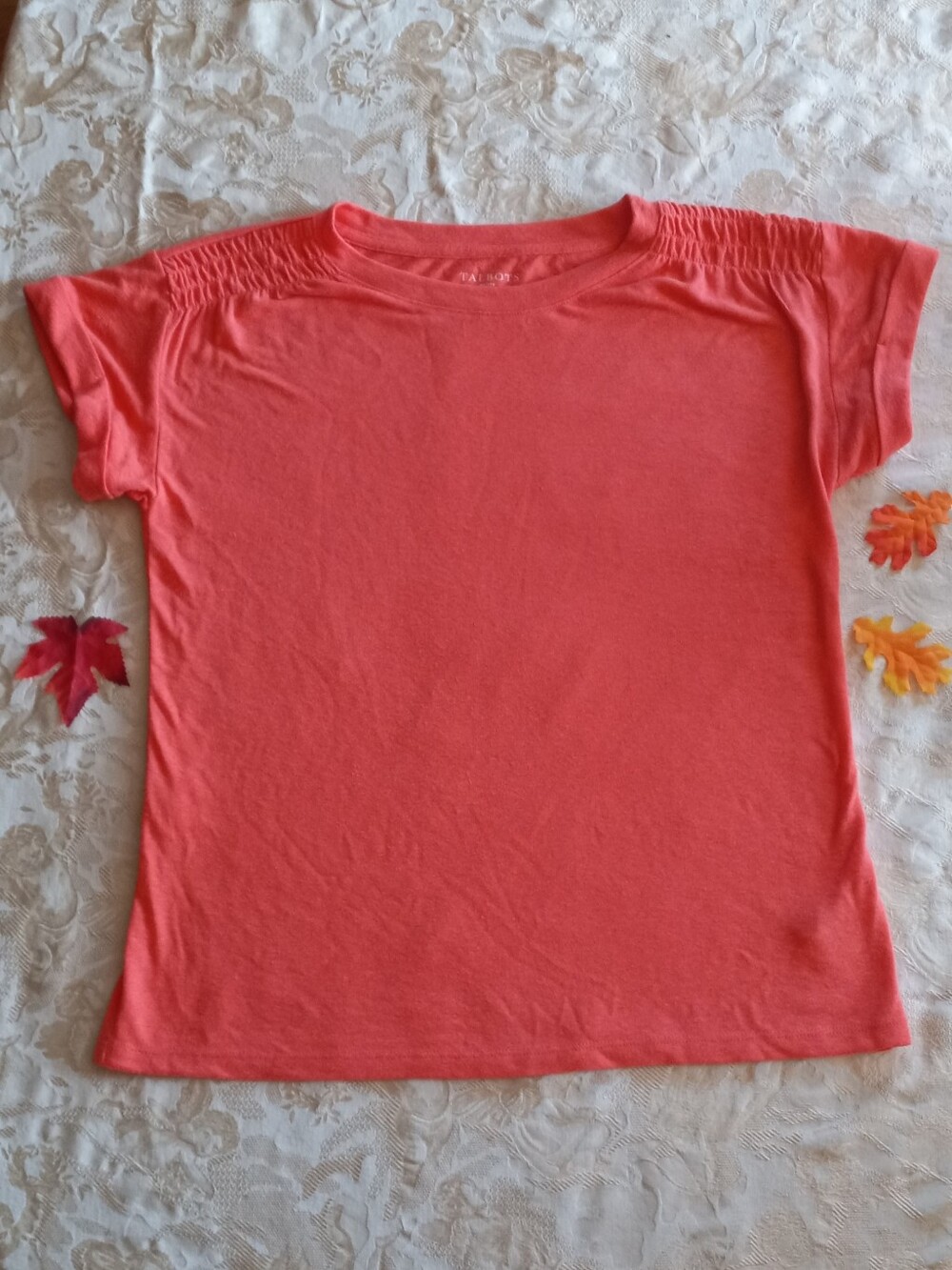 Talbots Coral Short-Sleeve Tee